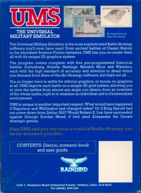 UMS - The Universal Military Simulator_Disk2 box cover back